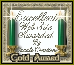 Candle Creations Excellent Web Site Gold Award