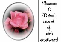 Shannon and Brian's Award of Web Excellence